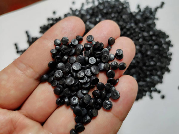 池州黑色HDPE再生管道颗粒料
